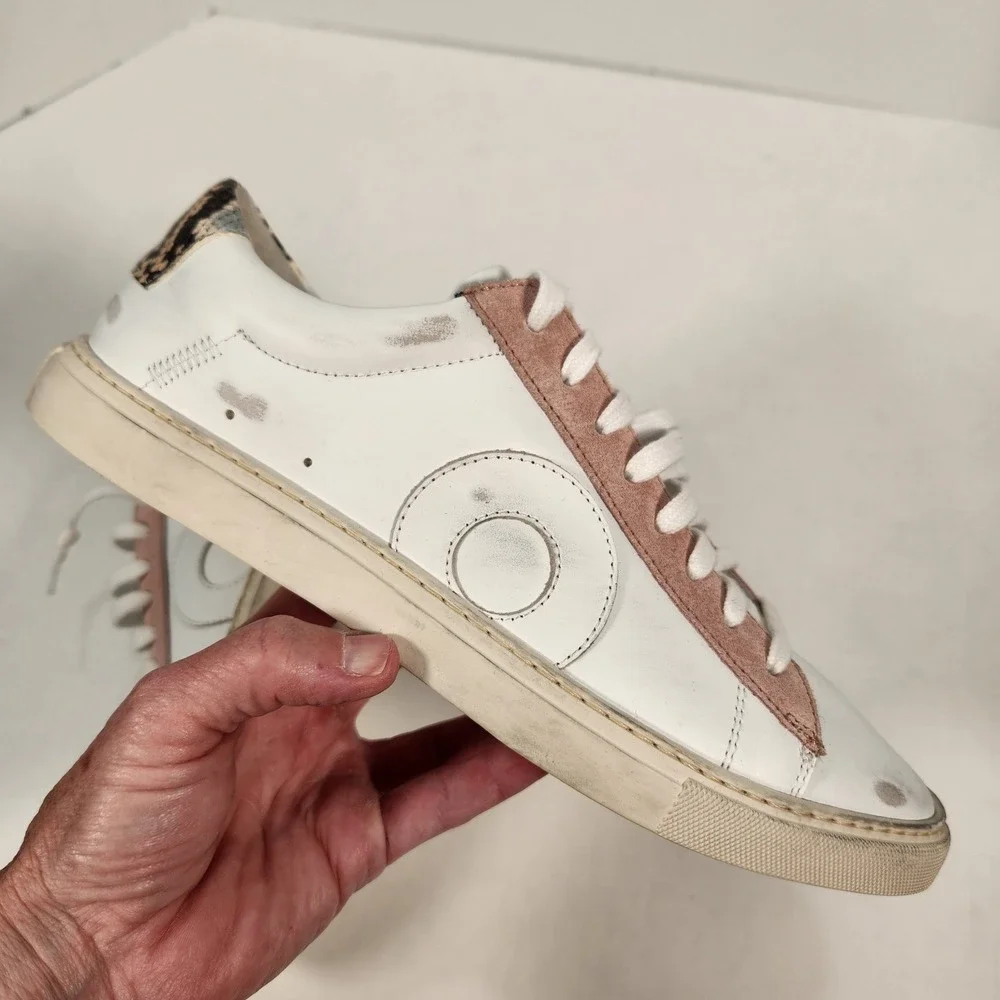 Oliver Cabell Malibu Low 1 White Leather Sneakers‎ EU 38 Made In Italy US 8